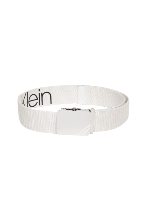 

Calvin Klein Men White Solid Belt