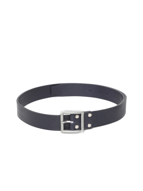 

Calvin Klein Men Navy Blue Solid Leather Belt