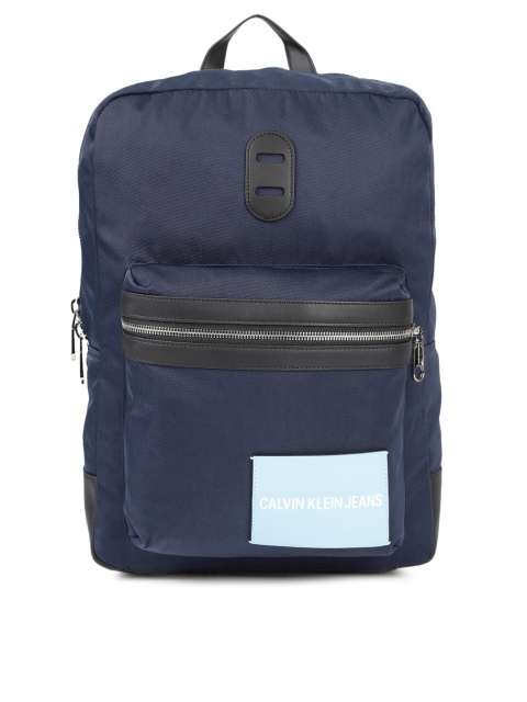 

Calvin Klein Men Navy Blue Solid Backpack