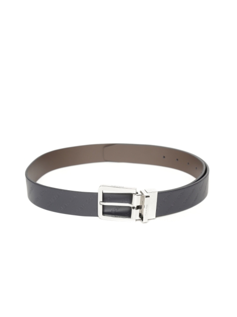

Calvin Klein Men Navy Blue & Brown Reversible Leather Belt