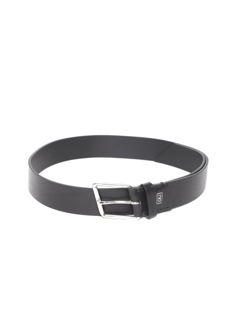 

Calvin Klein Men Black Printed Leather Belt