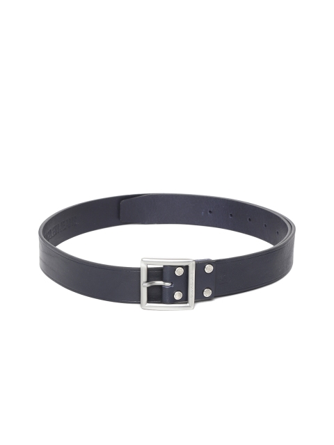 

Calvin Klein Men Navy Blue Solid Leather Belt