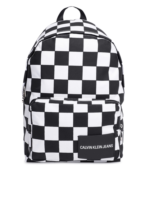 

Calvin Klein Men Black & White Colourblocked Backpack