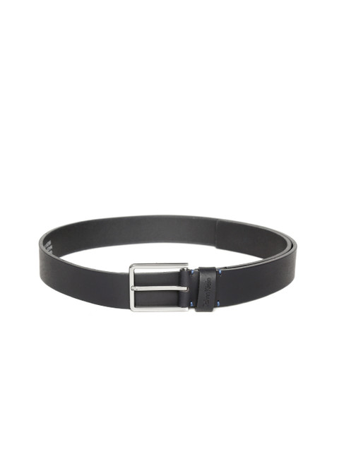 

Calvin Klein Men Navy Blue Solid Leather Belt