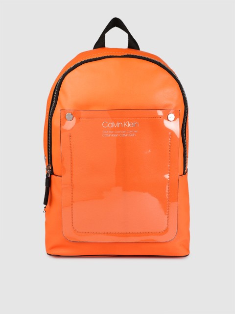 

Calvin Klein Men Orange Solid Backpack
