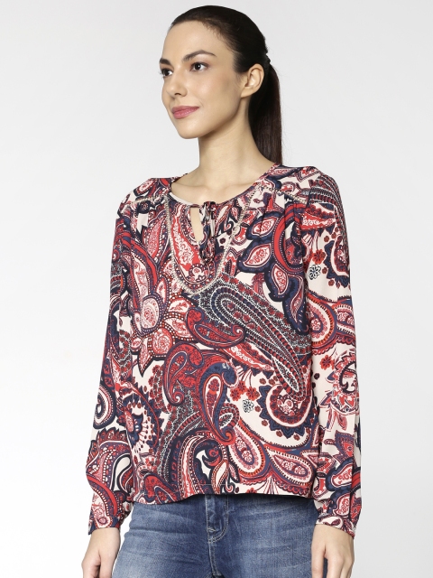 

ONLY Women Red Printed Top