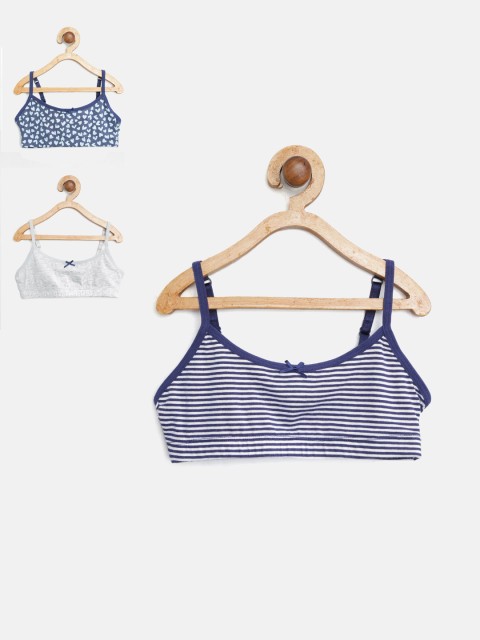 

Marks & Spencer Girls Pack of 3 Bralette Tops, Blue