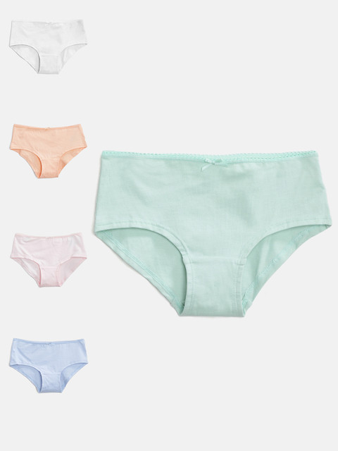 

Marks & Spencer Girls Pack of 5 Solid Briefs T717014V, Sea green