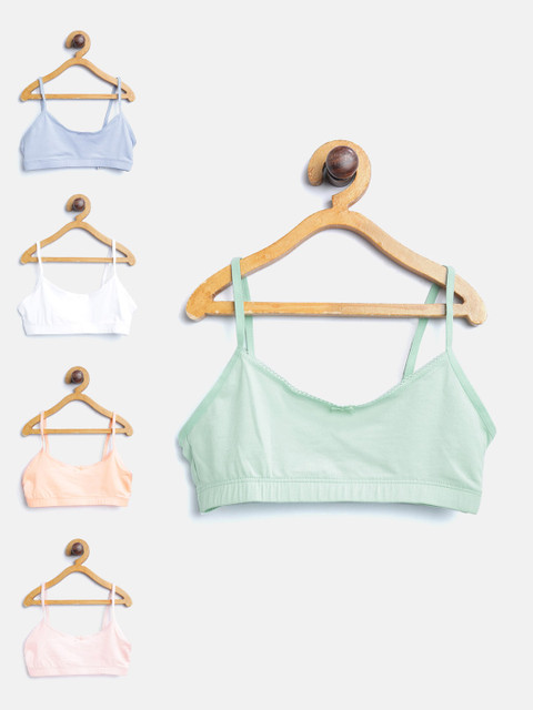 

Marks & Spencer Girls Pack of 5 Solid Bralette Tops, Multi
