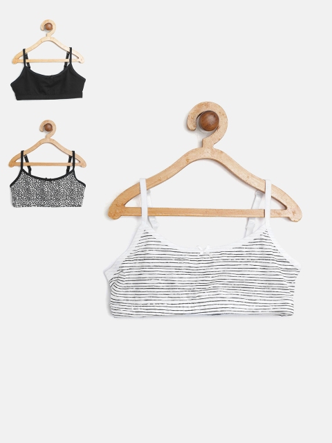 

Marks & Spencer Girls Pack of 3 Bralette Tops, Black