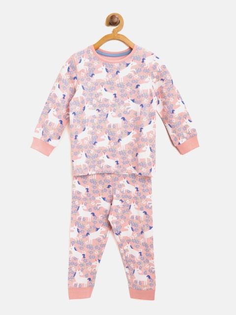 

Marks & Spencer Girls Pink & White Printed Night Suit T864023E