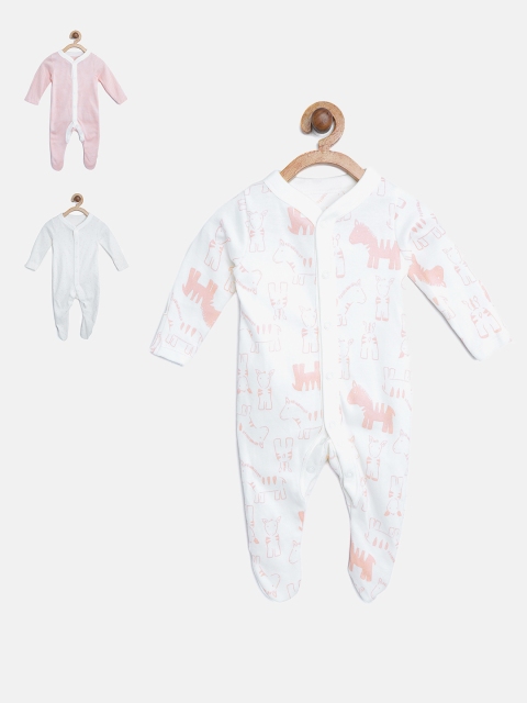 

Marks & Spencer Kids Pack of 3 Sleepsuits, Off white