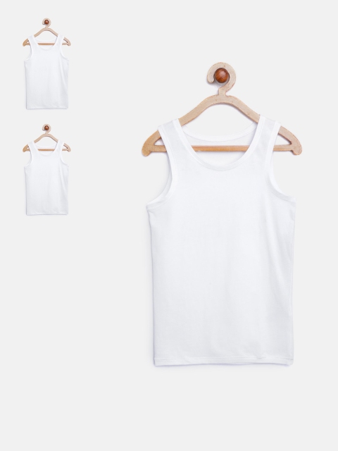 

Marks & Spencer Boys Pack of 3 White Solid Innerwear Vests T718006