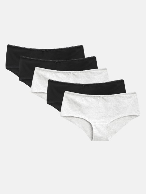 

Marks & Spencer Girls Pack of 5 Basic Briefs, Grey melange