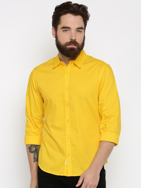 

United Colors of Benetton Yellow Casual Shirt