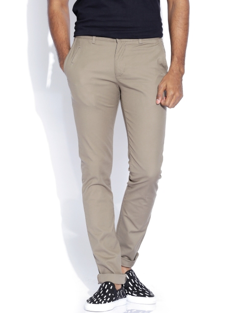 

United Colors of Benetton Taupe Slim Fit Trousers