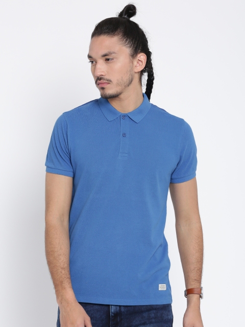 

United Colors of Benetton Blue Polo T-shirt