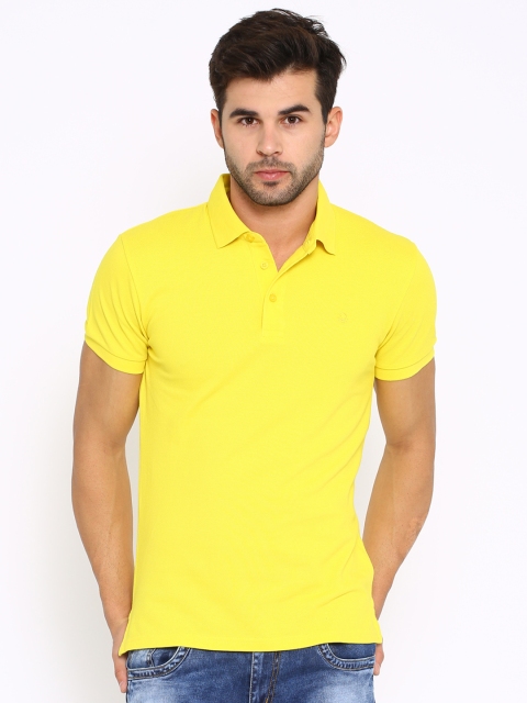 

United Colors of Benetton Yellow Polo T-shirt