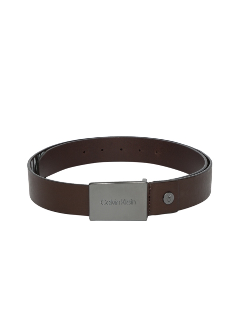 

Calvin Klein Men Brown Solid Leather Belt