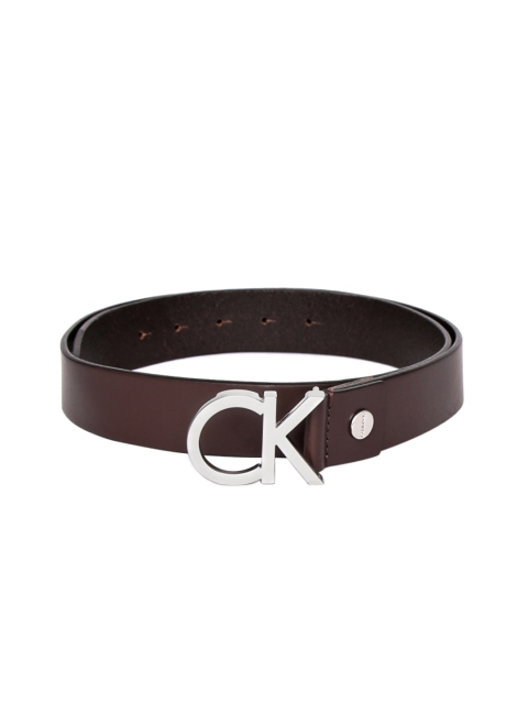 

Calvin Klein Men Brown Solid Leather Belt