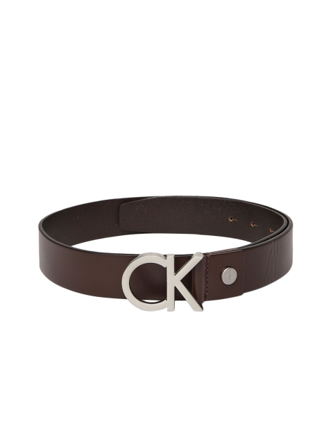 

Calvin Klein Men Brown Solid Leather Belt