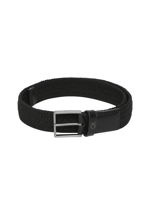 

Calvin Klein Men Black Textured Belt