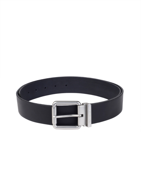 

Calvin Klein Men Navy Blue Solid Leather Belt