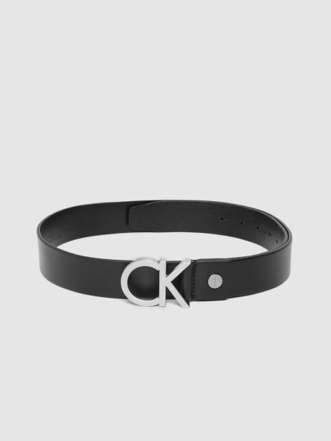 

Calvin Klein Men Black Leather Solid Belt