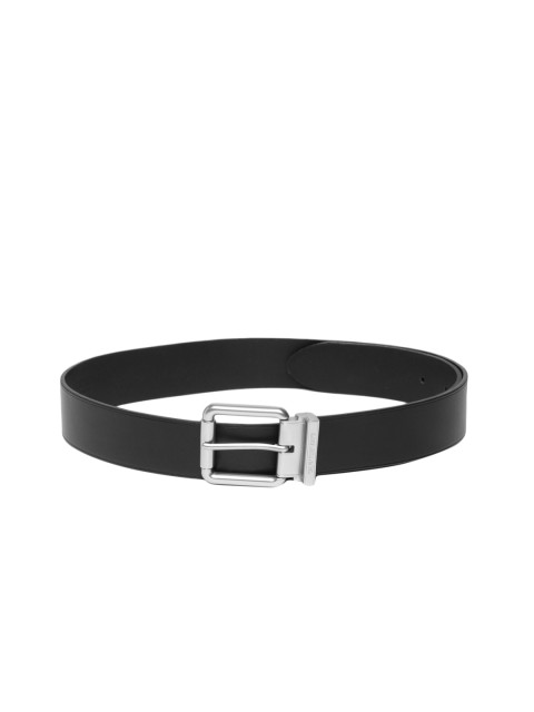 

Calvin Klein Men Black Solid Leather Belt