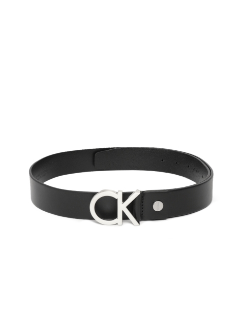 

Calvin Klein Men Black Leather Solid Belt