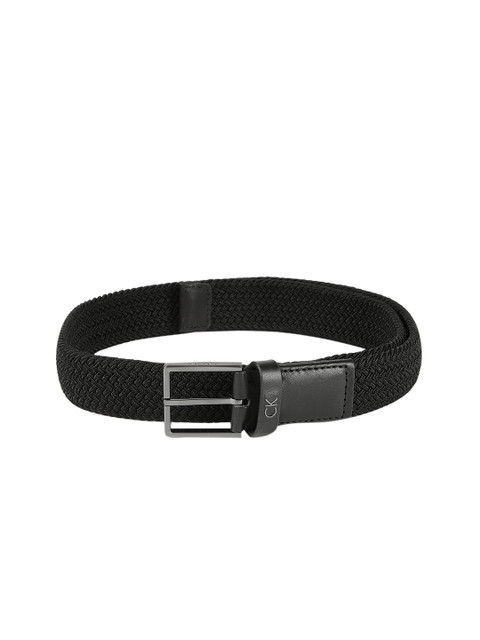 

Calvin Klein Men Black Woven Design Belt