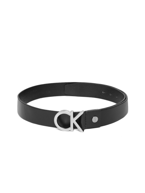 

Calvin Klein Men Black Leather Solid Belt