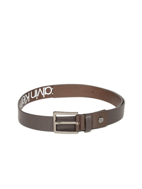 

Calvin Klein Men Coffee Brown Solid Leather Belt