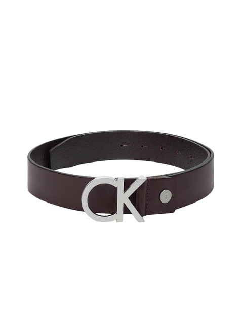 

Calvin Klein Men Brown Solid Leather Belt