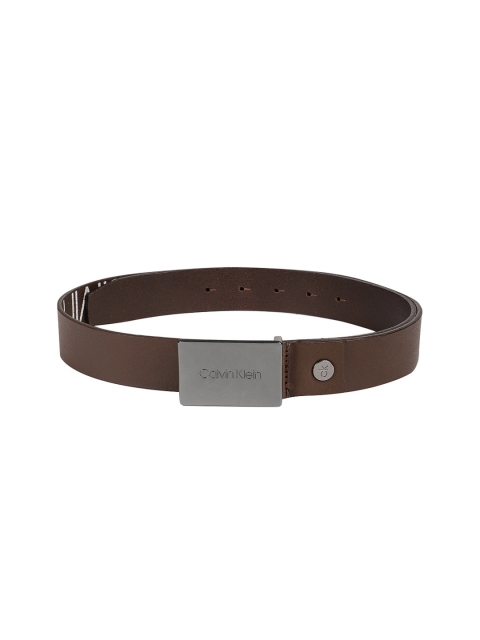 

Calvin Klein Men Brown Solid Leather Belt