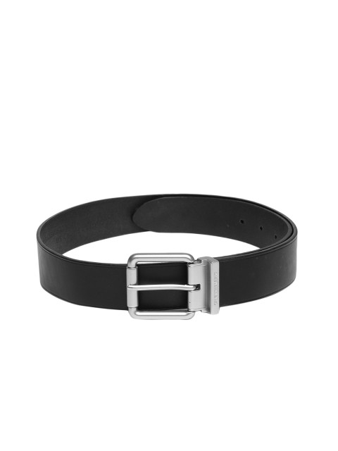 

Calvin Klein Men Black Solid Leather Belt