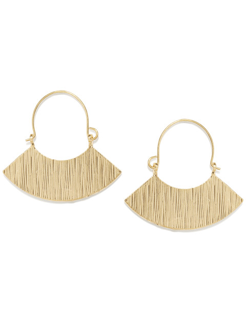 

ToniQ Gold-Toned Geometric-Shaped Drop Earrings