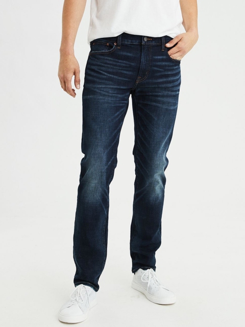 

AMERICAN EAGLE OUTFITTERS Men Blue Slim Fit Mid-Rise Clean Look Stretchable Jeans