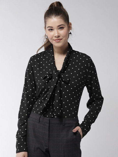 

20Dresses Women Black & White Printed Top