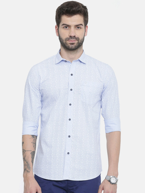 

Duke Stardust Men Blue & White Regular Fit Printed Casual Shirt