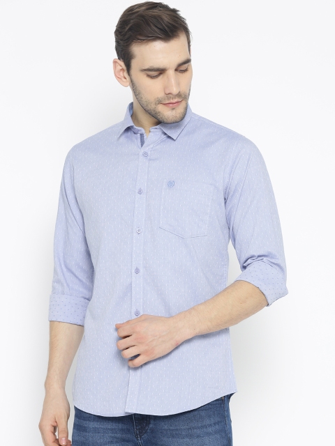 

Duke Stardust Men Blue Regular Fit Self Design Casual Shirt