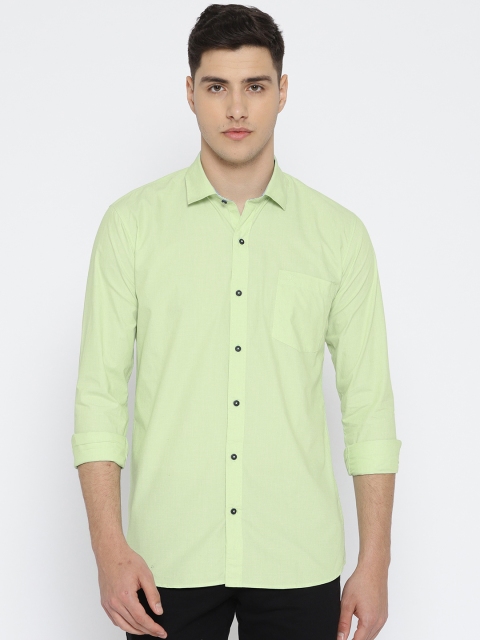 

Duke Stardust Men Green Regular Fit Solid Casual Shirt