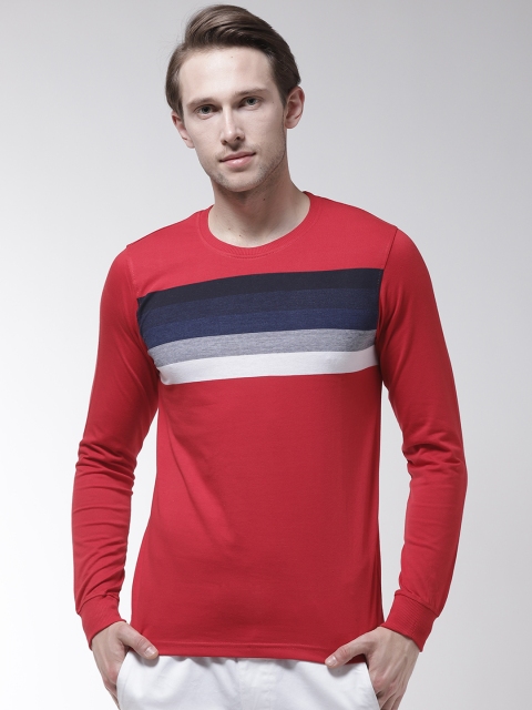 

Fort Collins Men Red Striped Detail T-shirt