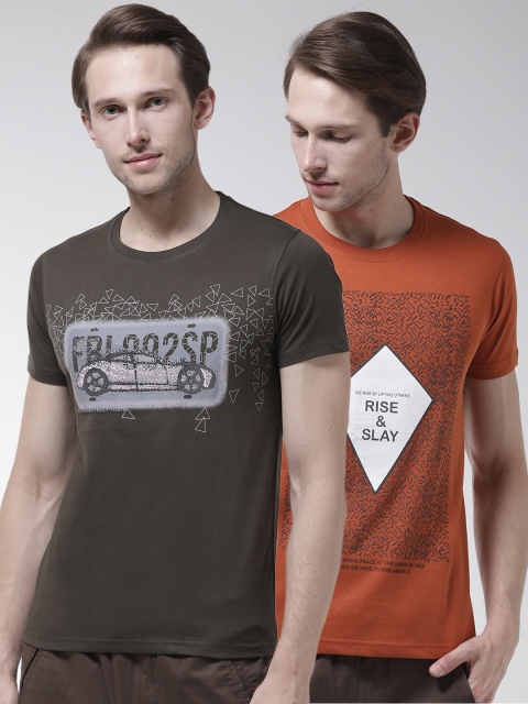 

Fort Collins Men Pack of 2 T-shirts, Olive
