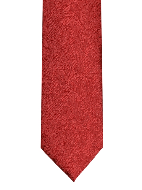 

Louis Philippe Red Solid Broad Tie