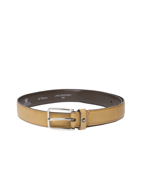 

Louis Philippe Men Brown Solid Genuine Leather Belt