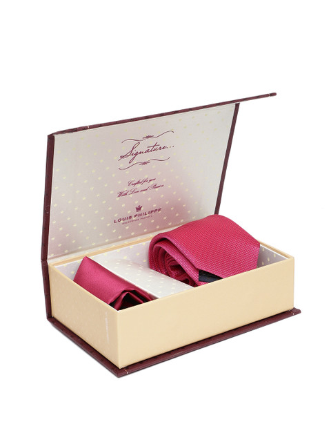 

Louis Philippe Men Pink Accessory Gift Set