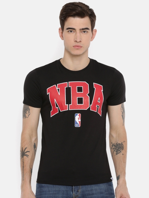 

NBA Men Black Printed Round Neck T-shirt