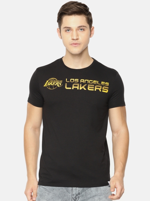 

NBA Men Black Printed Round Neck T-shirt