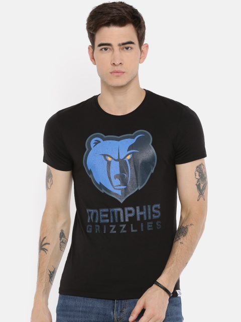

NBA Men Black Printed Timberwolves T-shirt